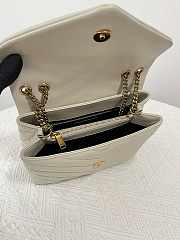YSL Small Loulou White Bag 23cm - 2