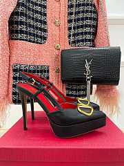 Valentino Vlogo Signature Calfskin Slingback Platform Pump 12cm - 3