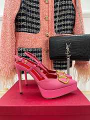 Valentino Vlogo Signature Calfskin Slingback Platform Pump 12cm - 4