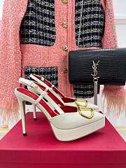 Valentino Vlogo Signature Calfskin Slingback Platform Pump 12cm - 5