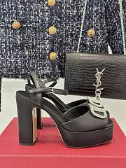 Valentino Sandal With Vlogo Signature Platform In Calfskin 115mm - 2