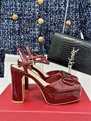 Valentino Vlogo Signature Patent Red Leather - 1
