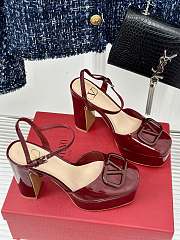 Valentino Vlogo Signature Patent Red Leather - 2