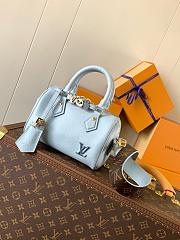 Louis Vuitton Speedy 18 In Blue Color 18x12.5x11cm - 1