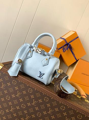 Louis Vuitton Speedy 18 In Blue Color 18x12.5x11cm