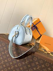 Louis Vuitton Speedy 18 In Blue Color 18x12.5x11cm - 6