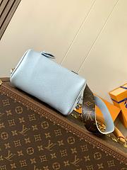 Louis Vuitton Speedy 18 In Blue Color 18x12.5x11cm - 4