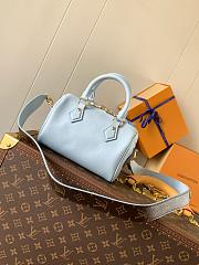 Louis Vuitton Speedy 18 In Blue Color 18x12.5x11cm - 3