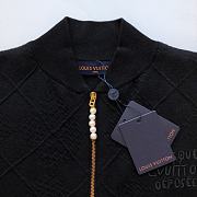 	 Louis Vuitton Textured Knit Wool-Blend Jacket - 4