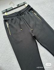 Louis Vuitton Embroidered Jersey Jogpanta in Black - 4