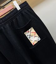 Burberry Check Label Cotton Jogging Pants - 6
