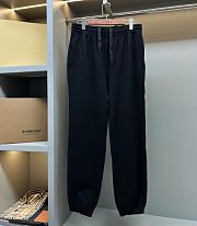 Burberry Check Label Cotton Jogging Pants - 5
