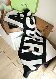 Burberry Logo Wool Scarf 38*220CM - 5