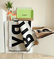 Burberry Logo Wool Scarf 38*220CM - 2