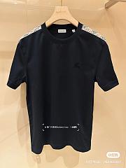 Burberry Check Trim Cotton T-Shirt - 6
