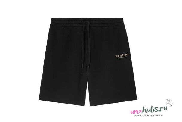 Burberry Logo Cotton Shorts - 1