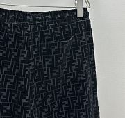 Fendi Bermudas Black piqué pants - 6