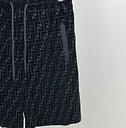 Fendi Bermudas Black piqué pants - 5