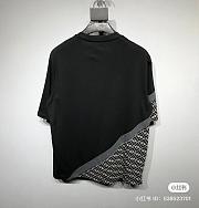 Fendi Black Diagonal Jersey T Shirt - 5