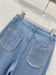 Chanel CC Logo Denim Pants - 4