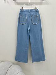 Chanel CC Logo Denim Pants - 2