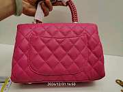 Chanel Coco Handle Pink Lambskin Leather in 24cm - 6