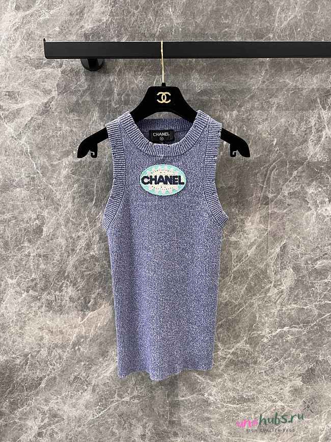 Chanel Tank Top Purple  - 1