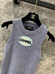 Chanel Tank Top Purple  - 5