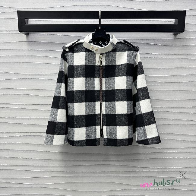 Louis Vuitton Double Face Check Cape - 1