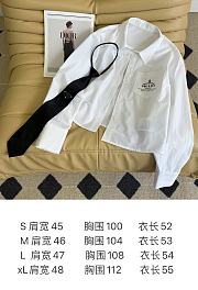 Prada Women White Shirt With Black Tie - 2