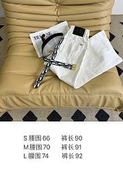 Dior Women Jeans White and Blue - 2