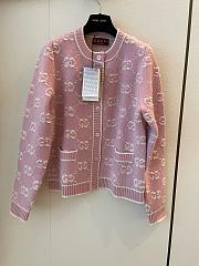 Gucci GG Ebony Pink Cardigan - 1