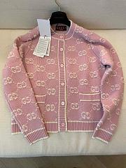 Gucci GG Ebony Pink Cardigan - 3