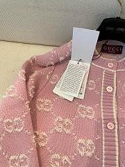 Gucci GG Ebony Pink Cardigan - 2