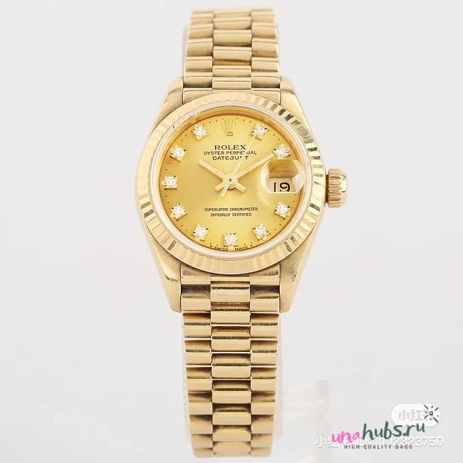 Rolex Datejust Presudent Champagne Dial 26mm Watch - 1