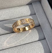 Cartier LOVE ring, small model, paved 4mm - 1