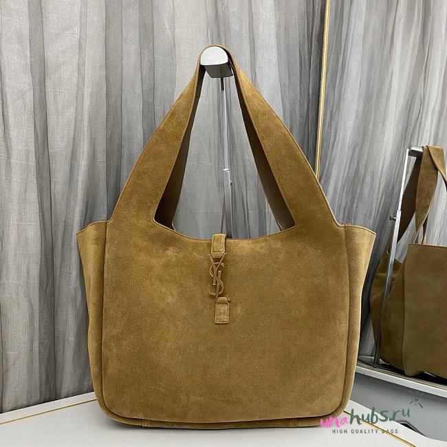 Ysl le 5 a 7 Bea in suede golden leaf tote 50x28x 18cm - 1