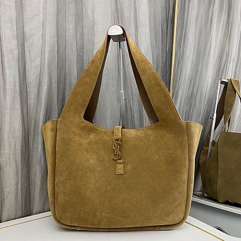 Ysl le 5 a 7 Bea in suede golden leaf tote 50x28x 18cm