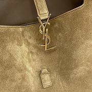 Ysl le 5 a 7 Bea in suede golden leaf tote 50x28x 18cm - 2