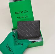 Bottega Veneta Intrecciato Short Wallet Dark Brown 11×9cm - 4