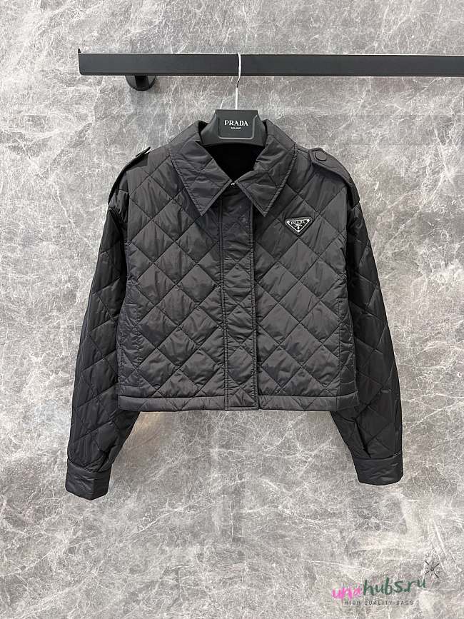 Black Light Re-nylon Cropped Jacket  - 1