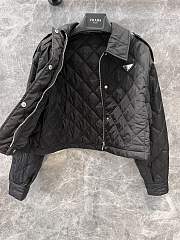 Black Light Re-nylon Cropped Jacket  - 3