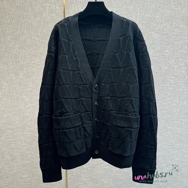 Valentino Vlogo Black Cardigan - 1
