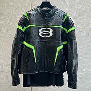 Balenciaga - Racer Oversized Distressed Panelled Leather Jacket - 1