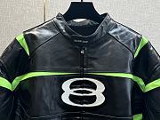 Balenciaga - Racer Oversized Distressed Panelled Leather Jacket - 5