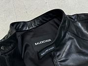 Balenciaga - Racer Oversized Distressed Panelled Leather Jacket - 4