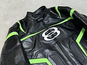 Balenciaga - Racer Oversized Distressed Panelled Leather Jacket - 3