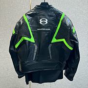 Balenciaga - Racer Oversized Distressed Panelled Leather Jacket - 2