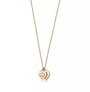 Tiffany & Co Double Heart Tag Pendant in Yellow Gold, Mini - 1