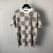 	 Louis Vuitton Knitted Shirt Damier White - 1